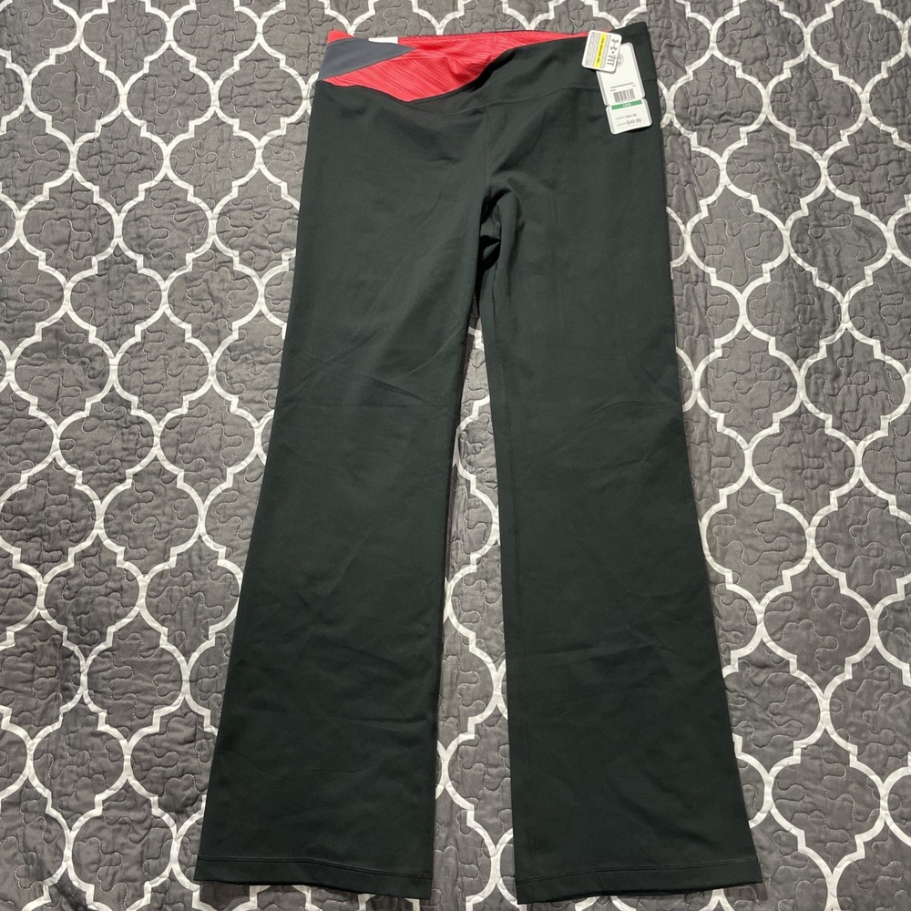 NEW WOMENS Large Black UNDER ARMOUR UA STUDIO FITTED PILLARS OF PERFECTION PANTS